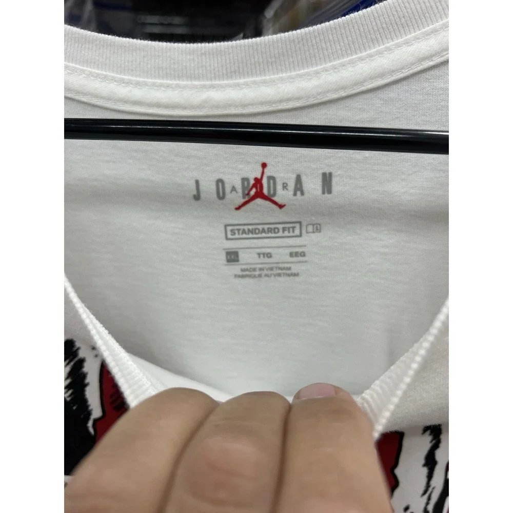 Air‎ Jordan Shirt Adult XXL Off White Graphic Chicago Bulls Michael Jordan Mens